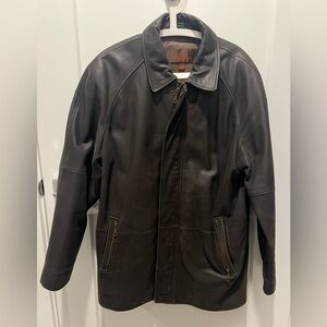 Danier Dark Brown Leather Jacket- Mens M